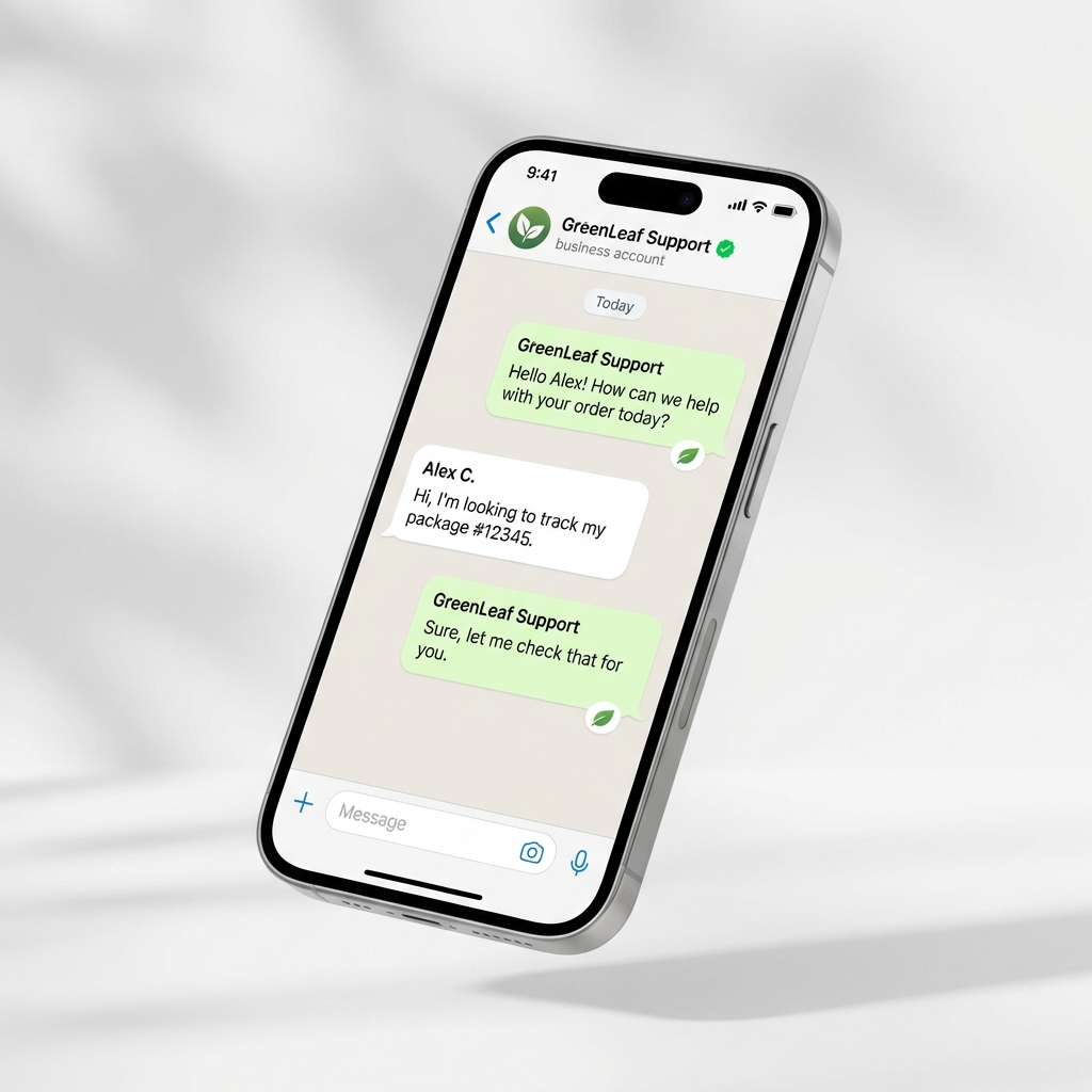 WhatsApp AI chatbot on iPhone